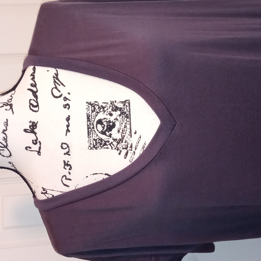 Charcoal grey maxi tee shirt dress with pockets